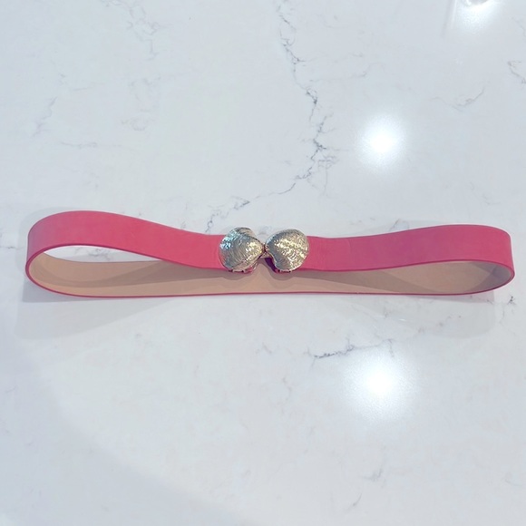 J. McLaughlin Dresses & Skirts - J.MCLAUGHLIN belt pink with gold shells.  size S/M
